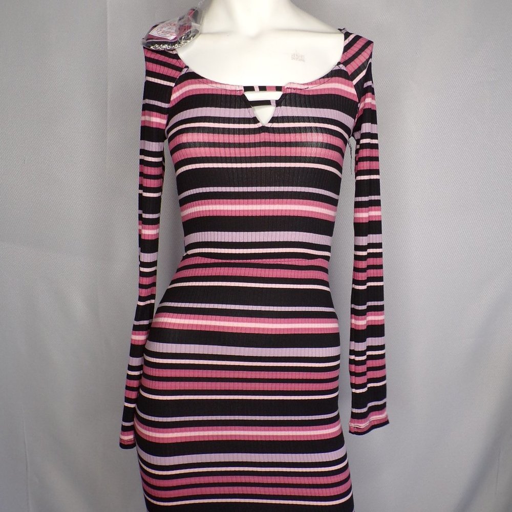 New Planet Gold Juniors Ribbed Bodycon Dress